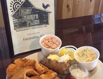 Fast Eddie's Place Fried Fish Beans Hushpuppies